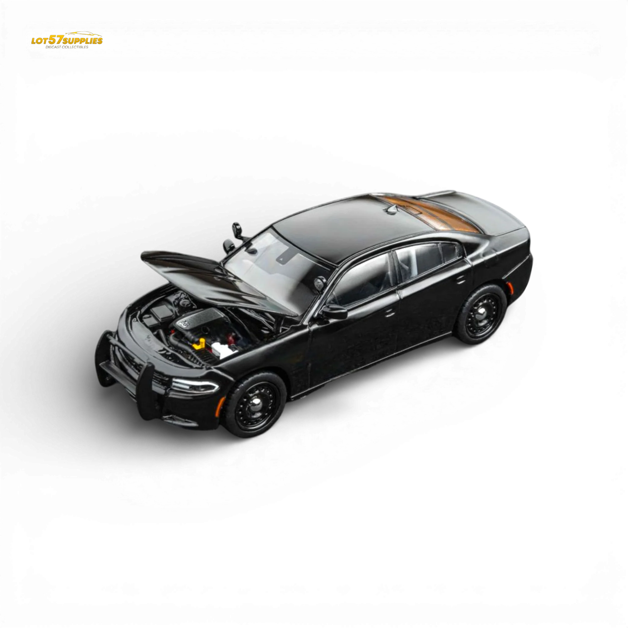 Elite Collectibles Dodge Warhorse Police Interceptor Black 1:64 - Image 2