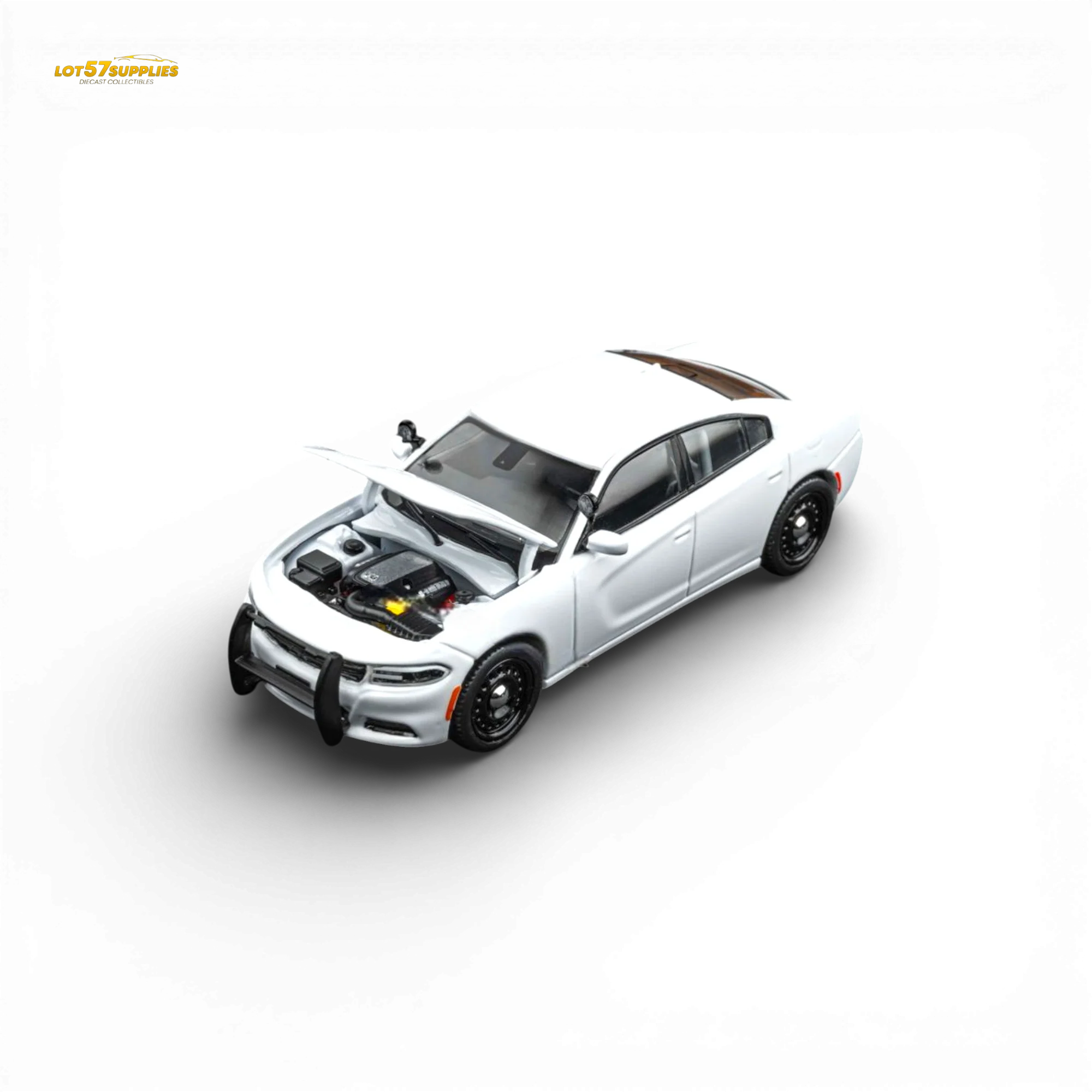 Elite Collectibles Dodge Warhorse Police Interceptor White 1:64 - Image 2