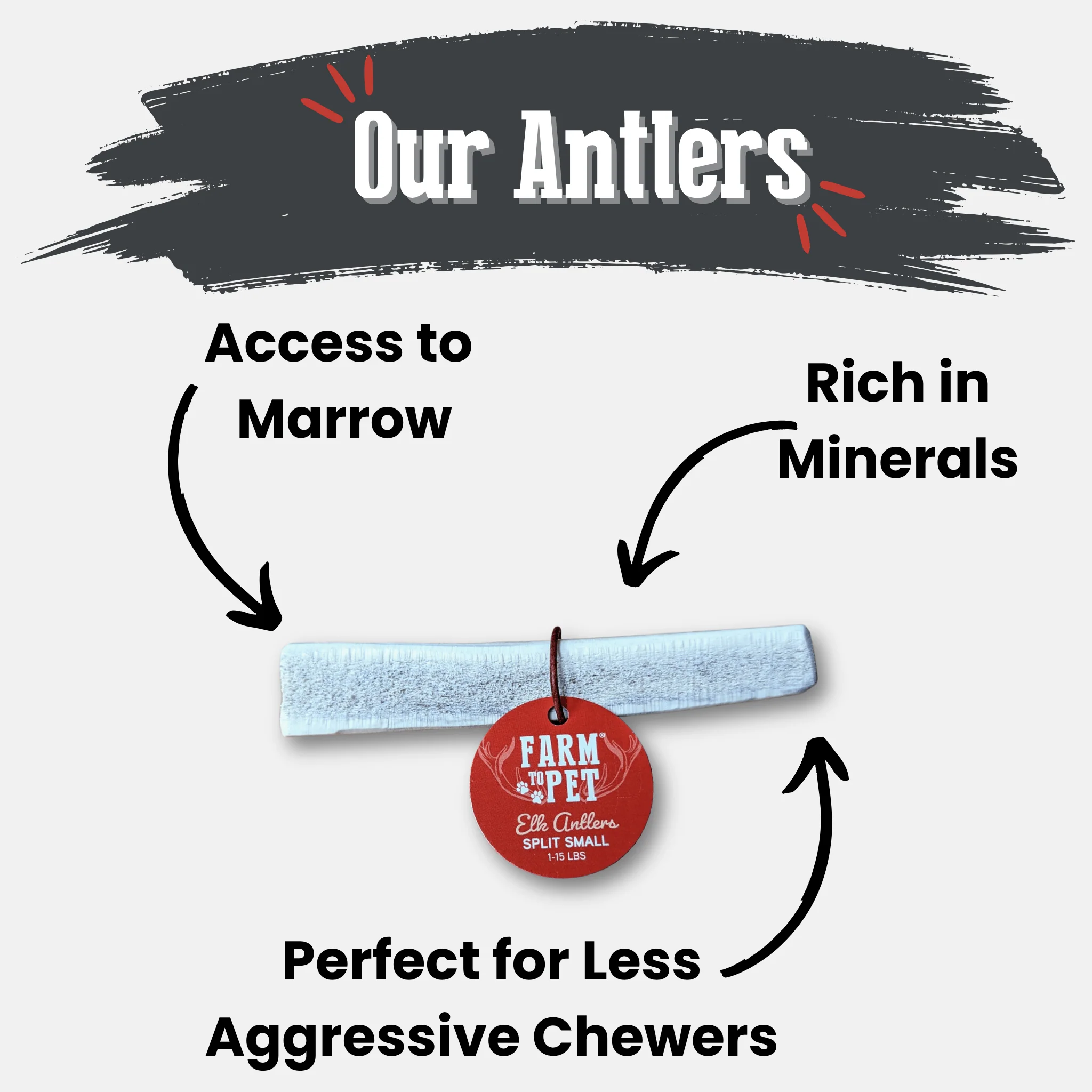 Elk Antler Dog Chews | All-Natural Whole and Split Elk Antler Chews for Dogs - Image 4