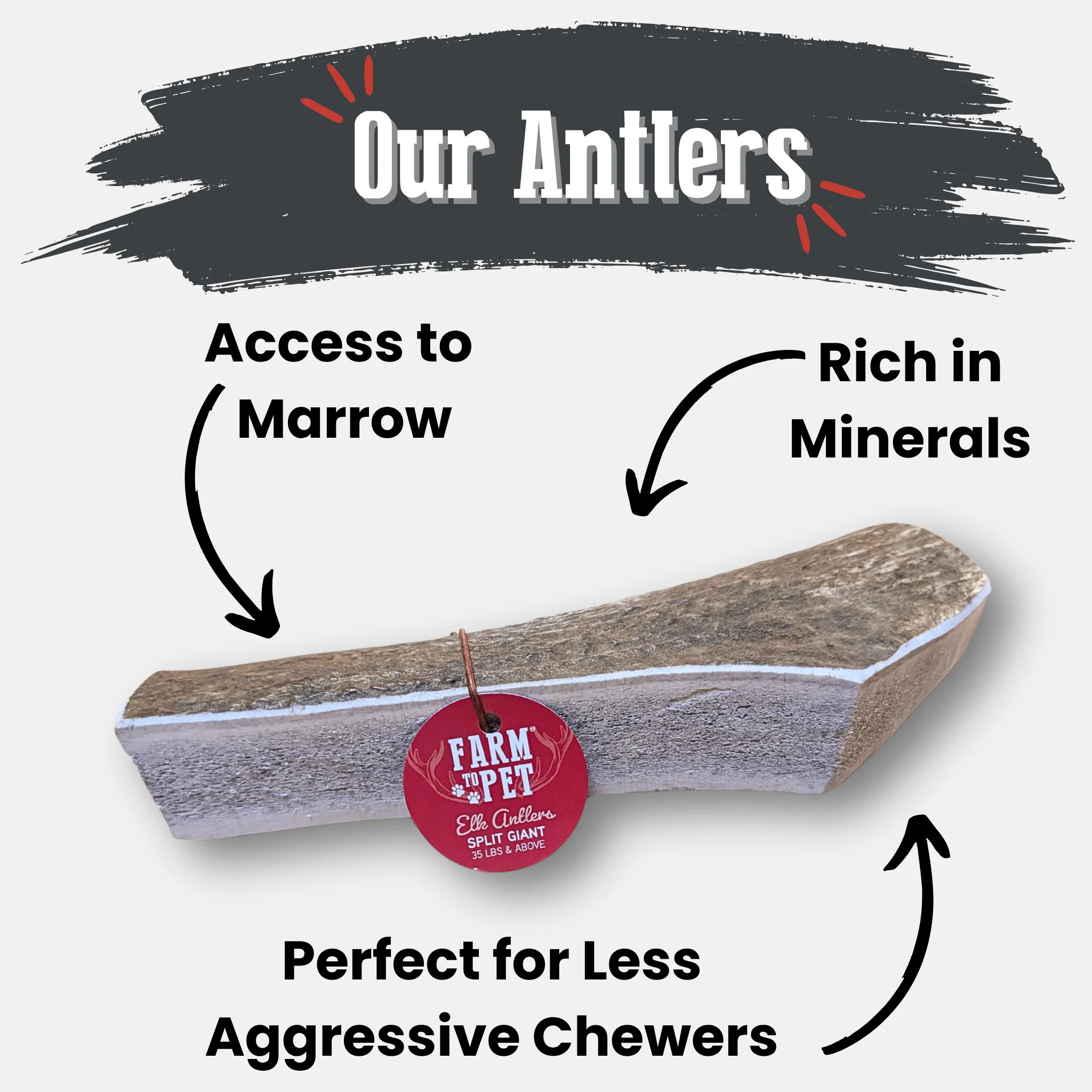 Elk Antler Dog Chews | All-Natural Whole and Split Elk Antler Chews for Dogs - Image 46