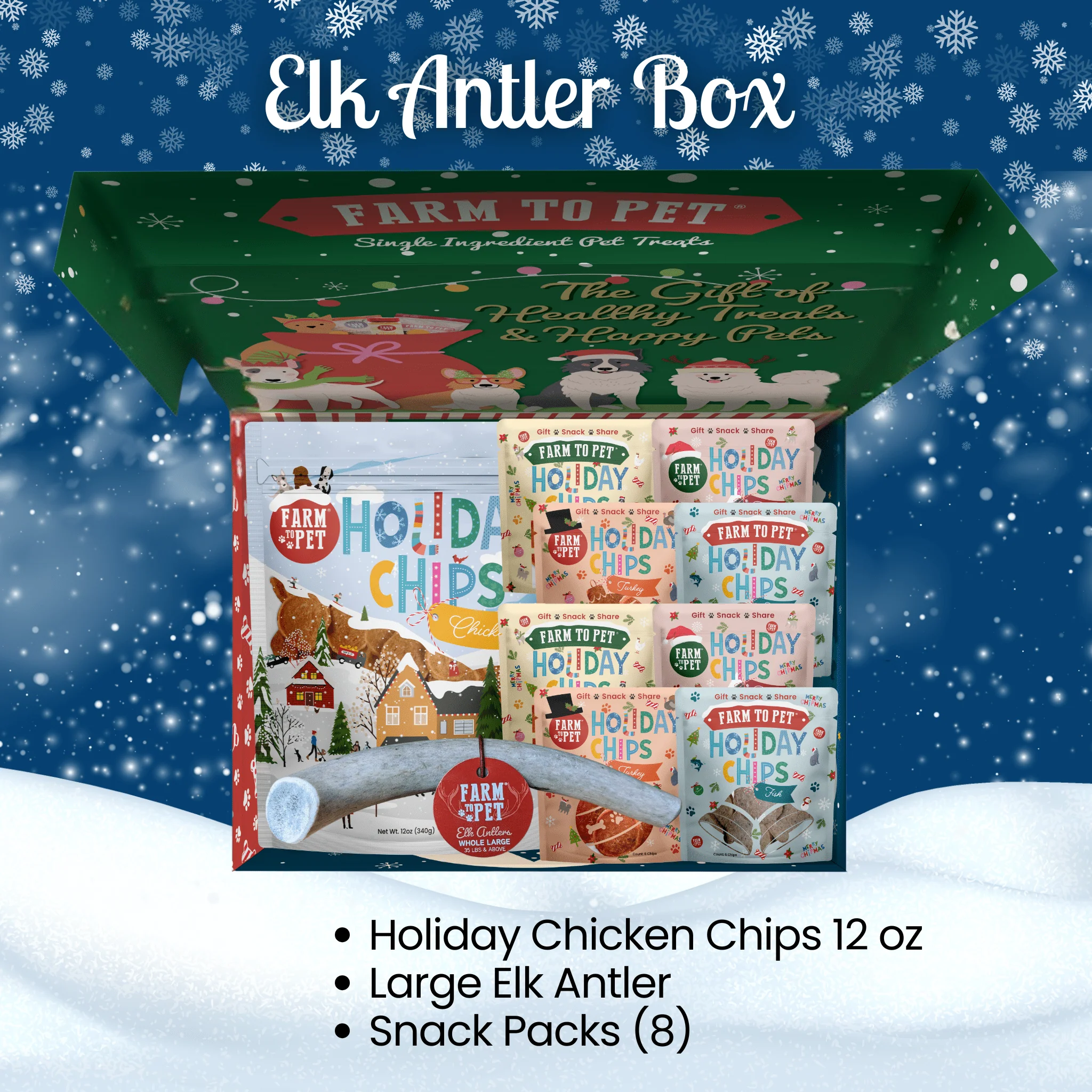 Elk The Halls Antler Chew & Dog Treat Box - Image 12
