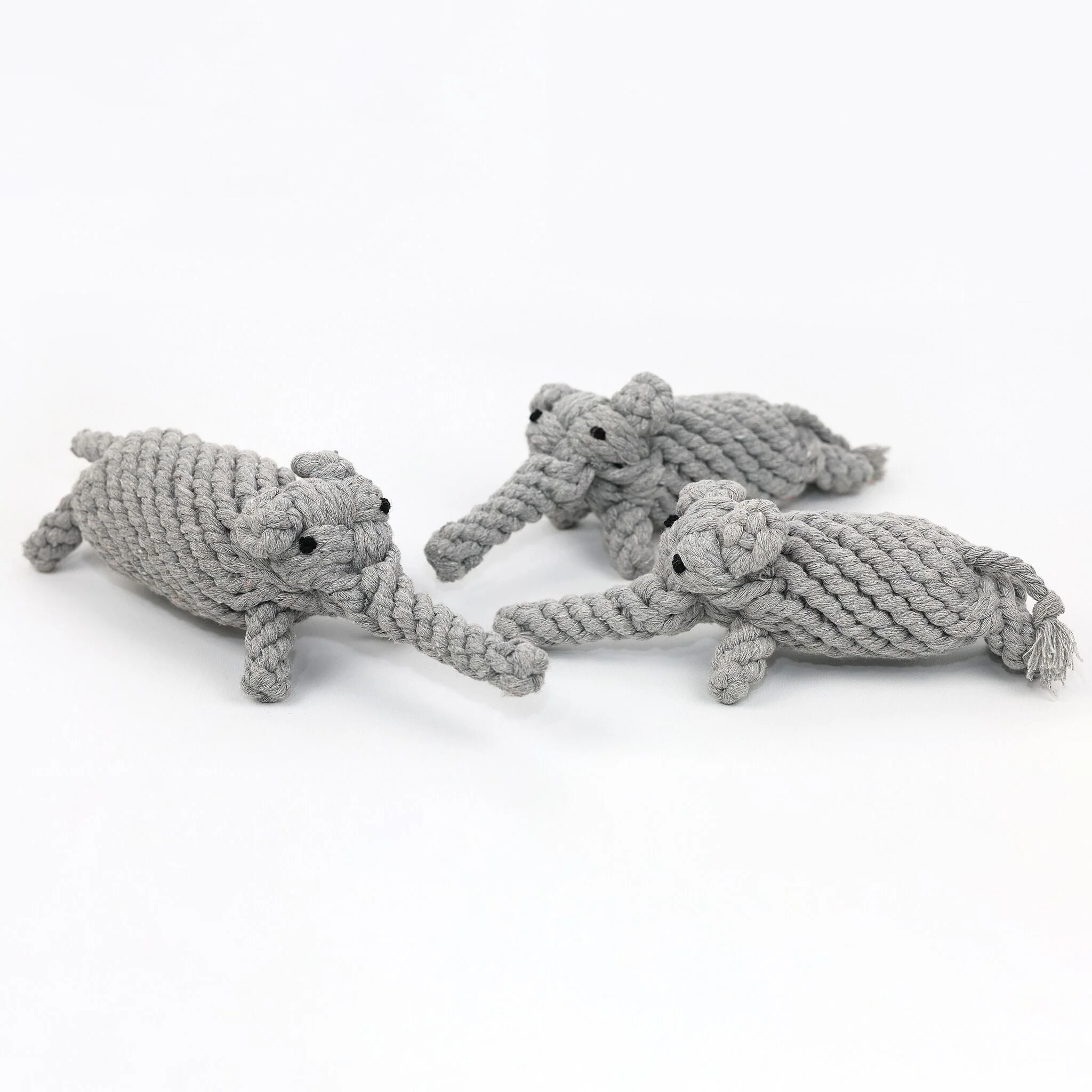 Ella the Elephant Rope Toy by Knotty Pawz - Image 5