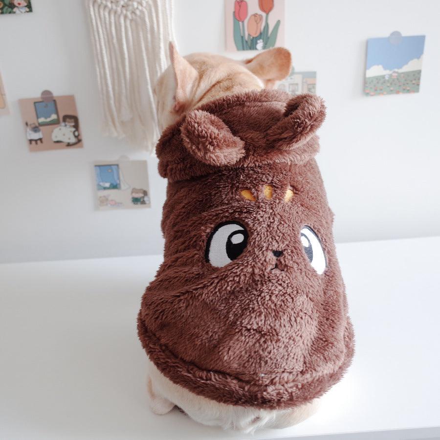Embroidery Cartoon Hooded Pet Vest - Image 3