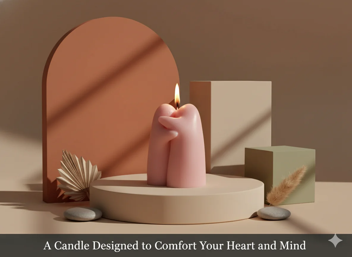 Emotional Support Candle | Sculptural Soy Wax - Image 4