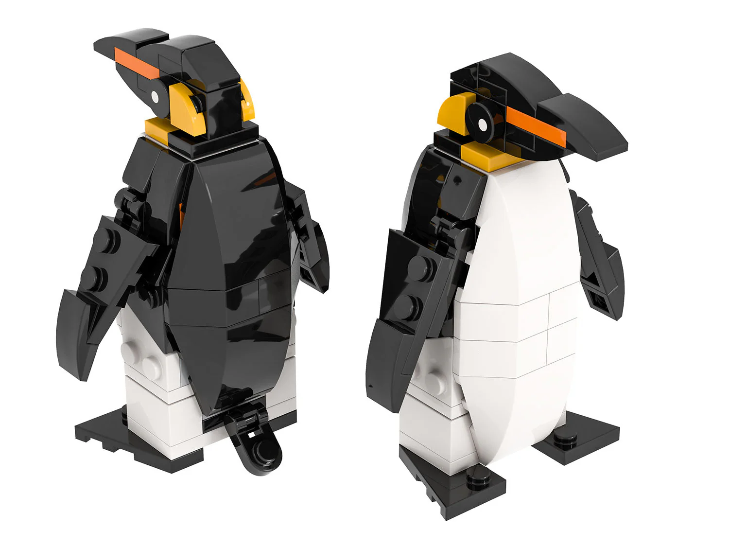 Emperor Penguin made using LEGO parts - B3 Customs - Image 2