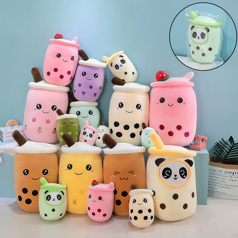 Emulational Fruit Milky Tea Cup Pillow Plush Toy - Image 2