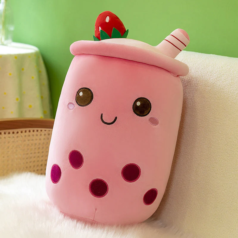 Emulational Fruit Milky Tea Cup Pillow Plush Toy - Image 6
