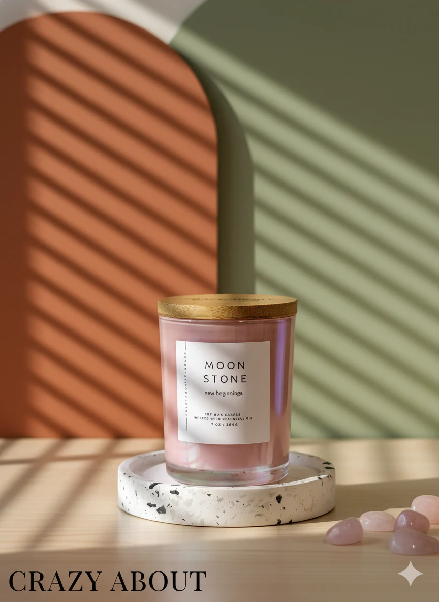 Energy Crystal Candle — Natural Soy Wax, Aromatherapy & Healing Crystals - Image 3