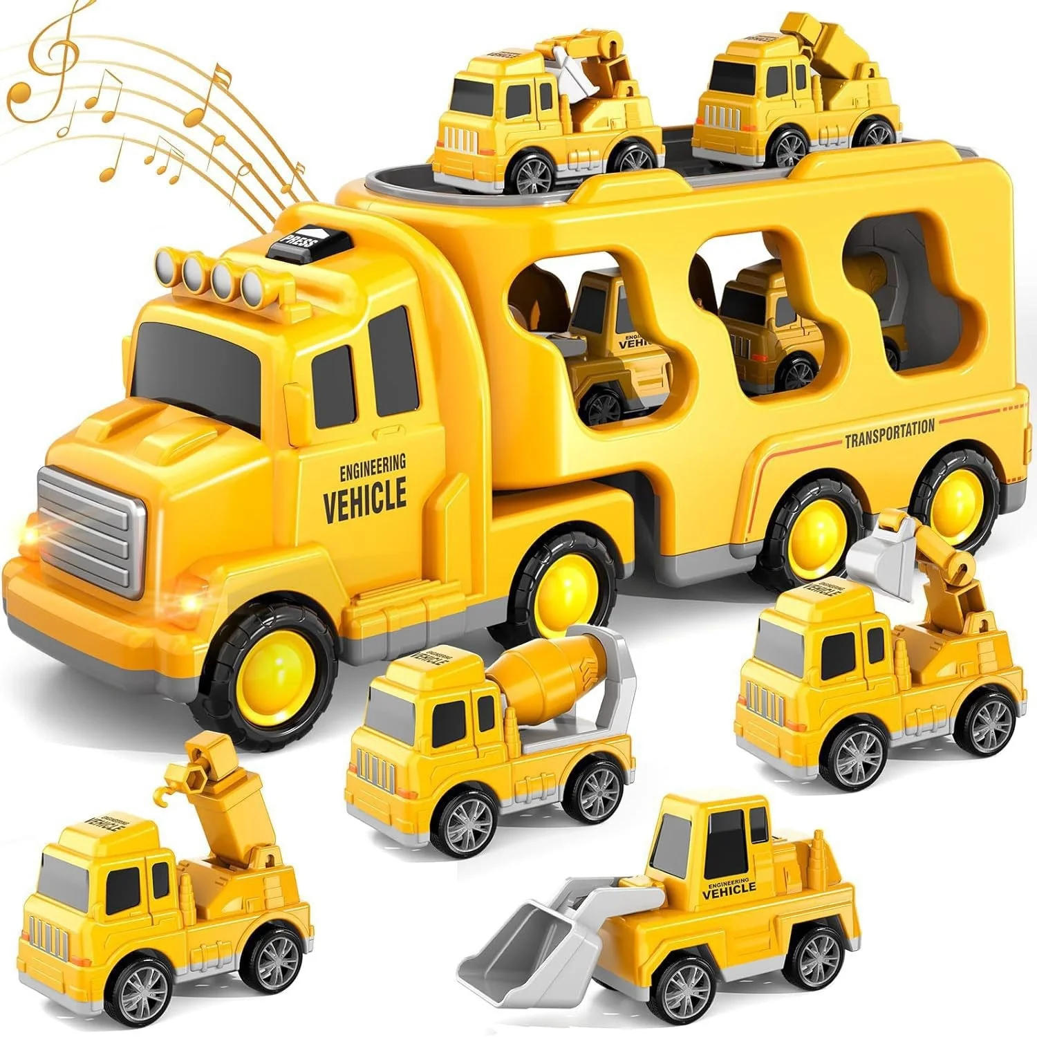 Engineering Vehicle Toy For Kids With Lights And Music - Image 9