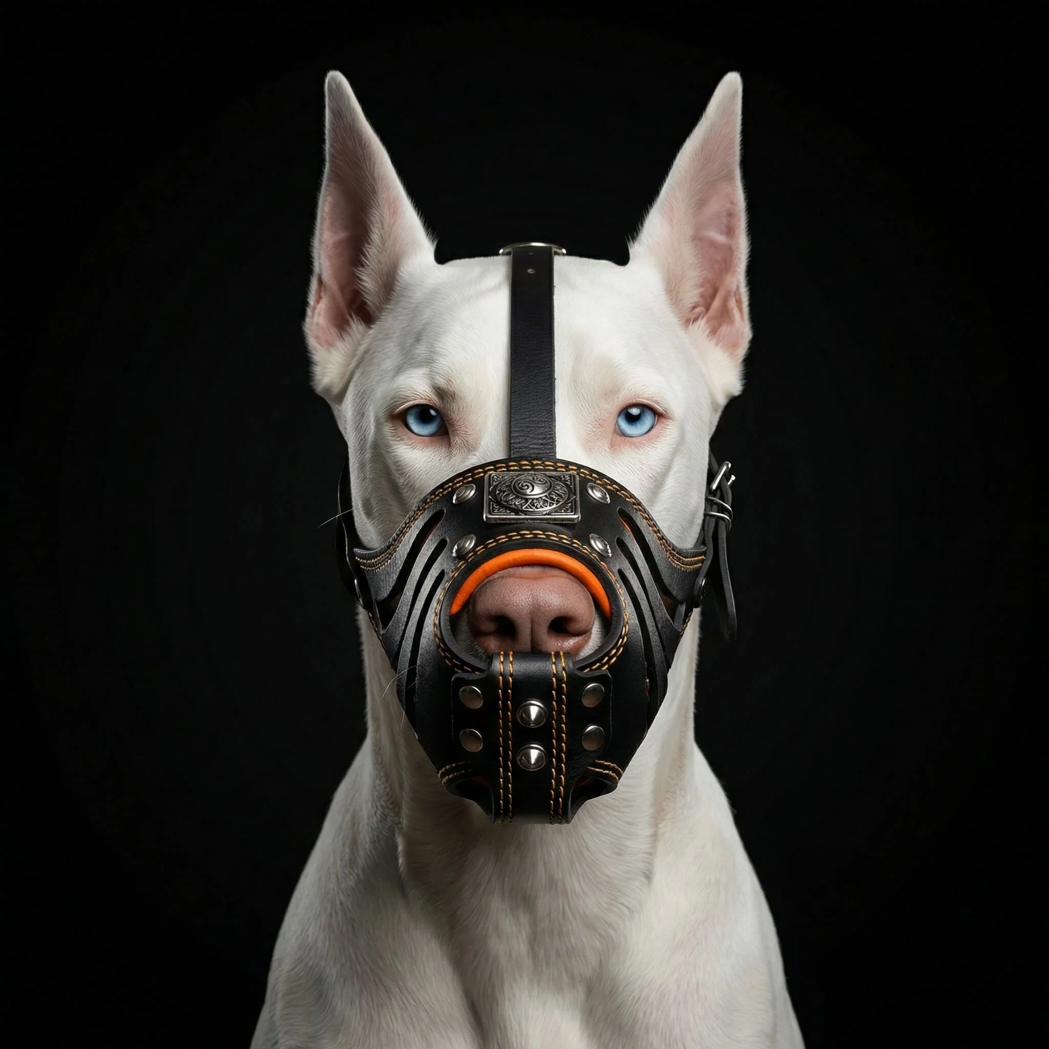 ''Eros'' Basket Muzzle black & orange - Image 2