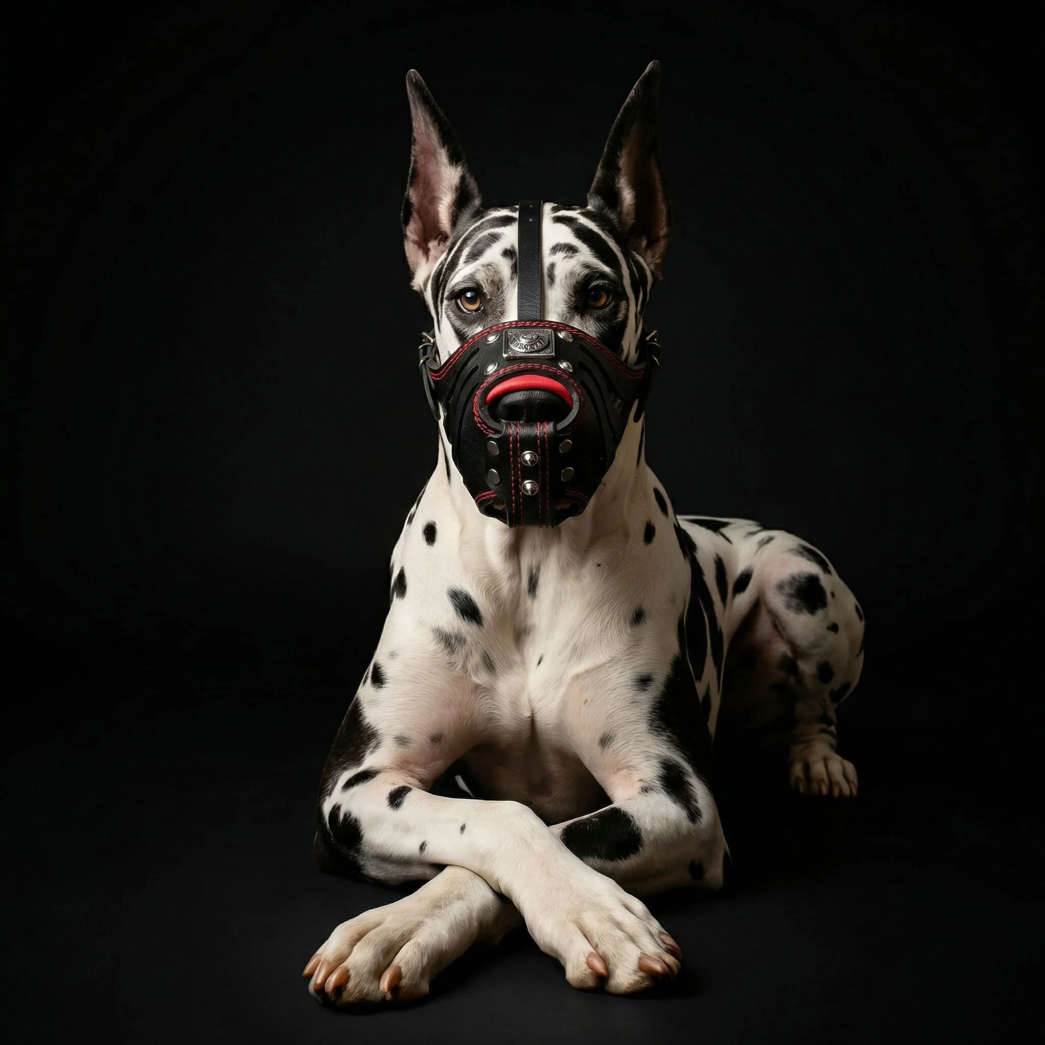 ''Eros'' Basket Muzzle black & red - Image 2