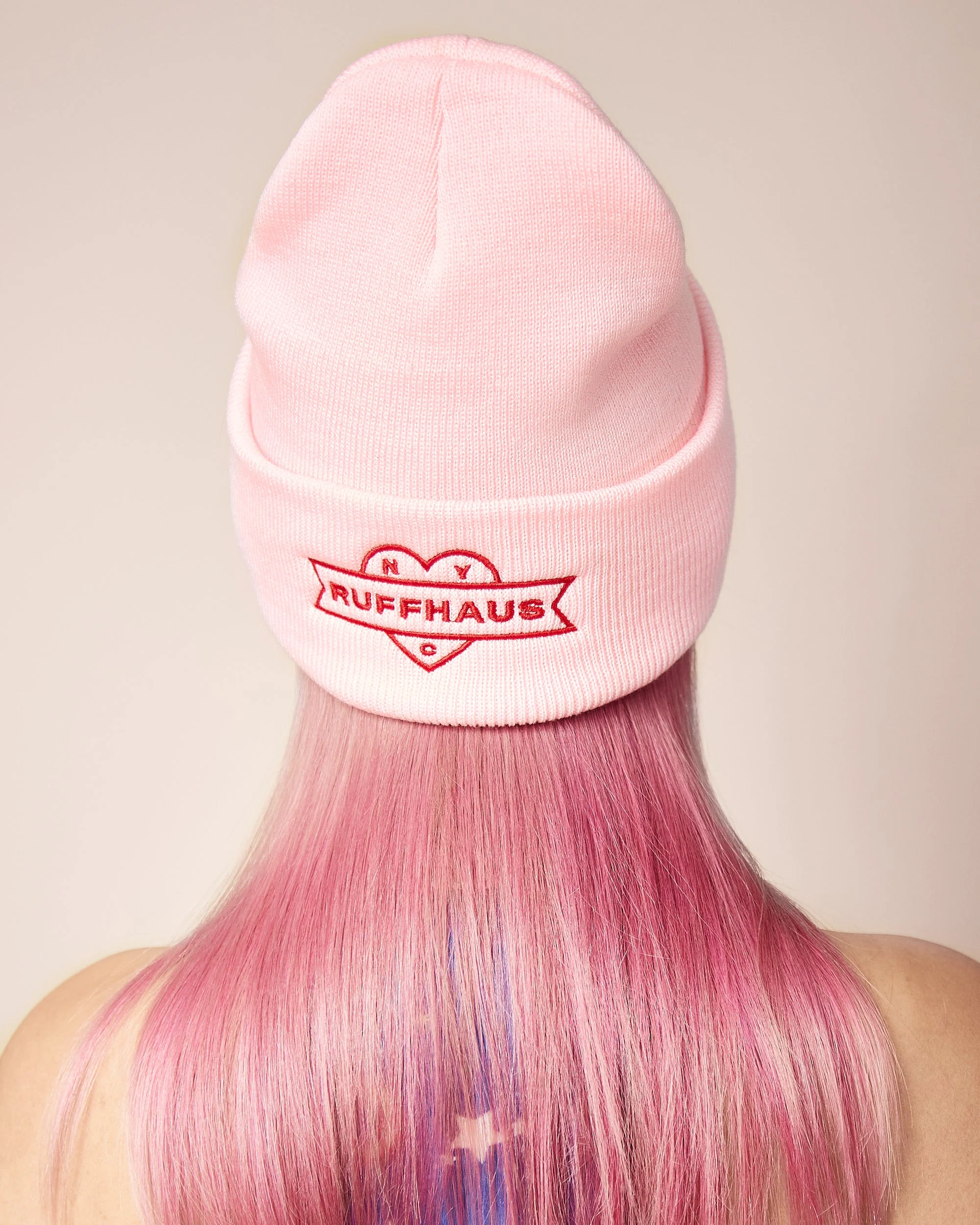 Essential Beanie Pink - Image 2