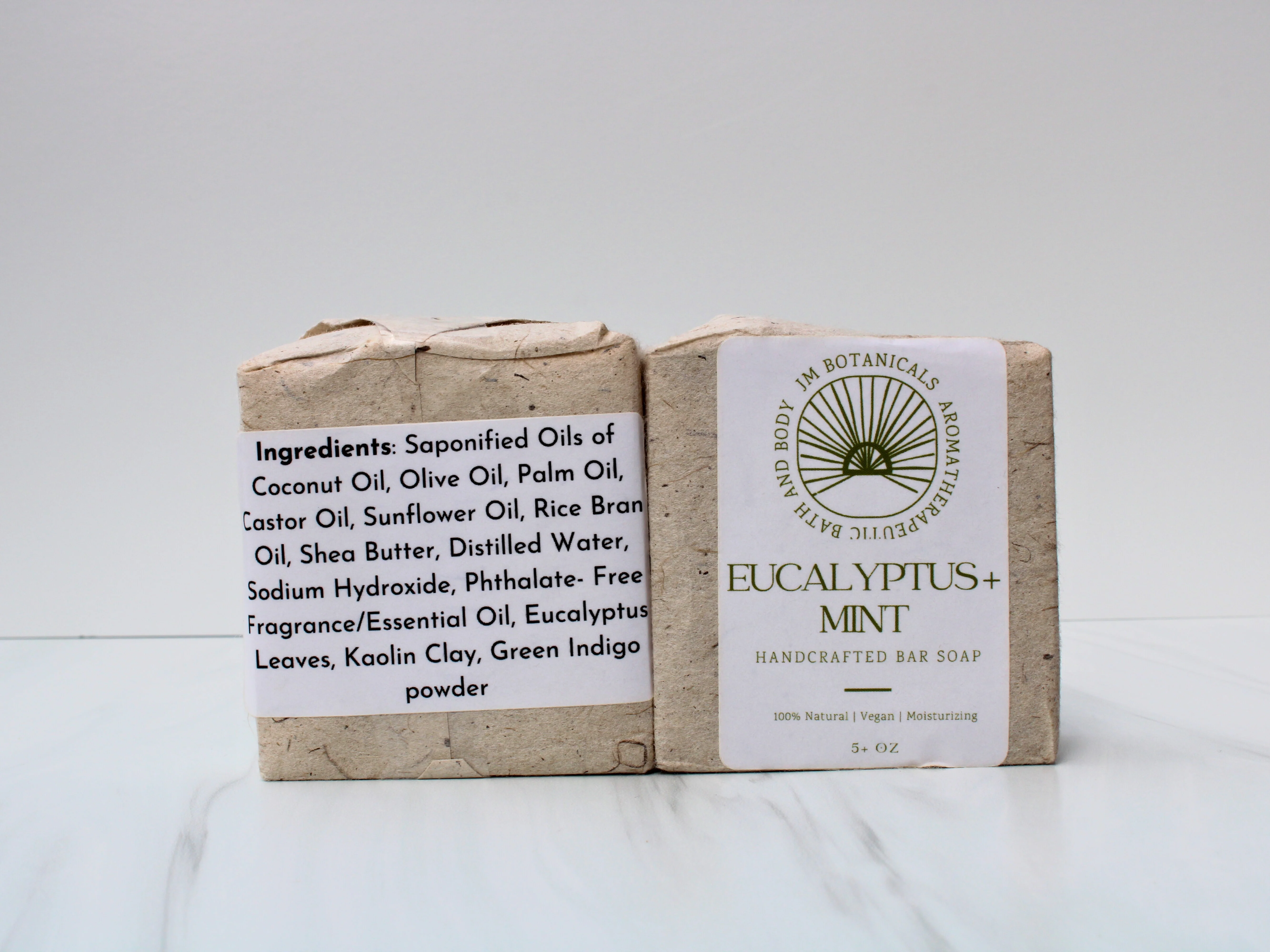 Eucalyptus + Mint  Handcrafted Soap - Image 3