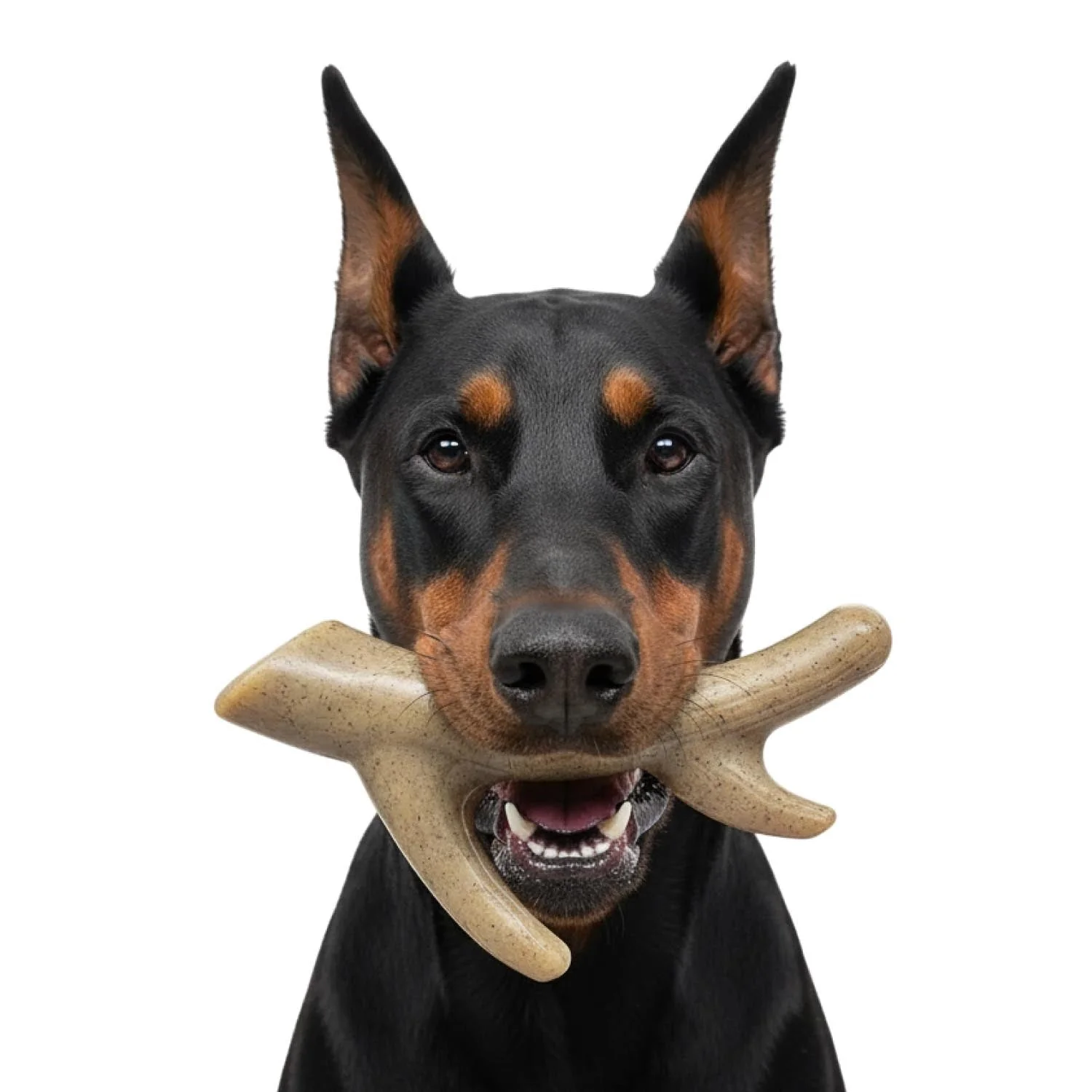 Ever Antler Nylon Chew Bone | Elk Antler Shaped Dog Toy for Aggressive Chewers | SodaPup - Image 2