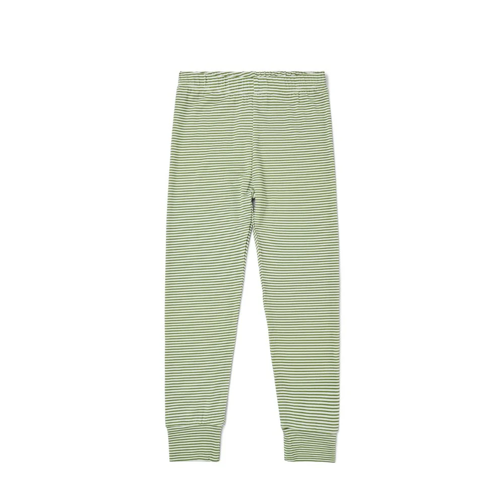 Evergreen Stripe Bamboo Kids Pajama Set - Image 8