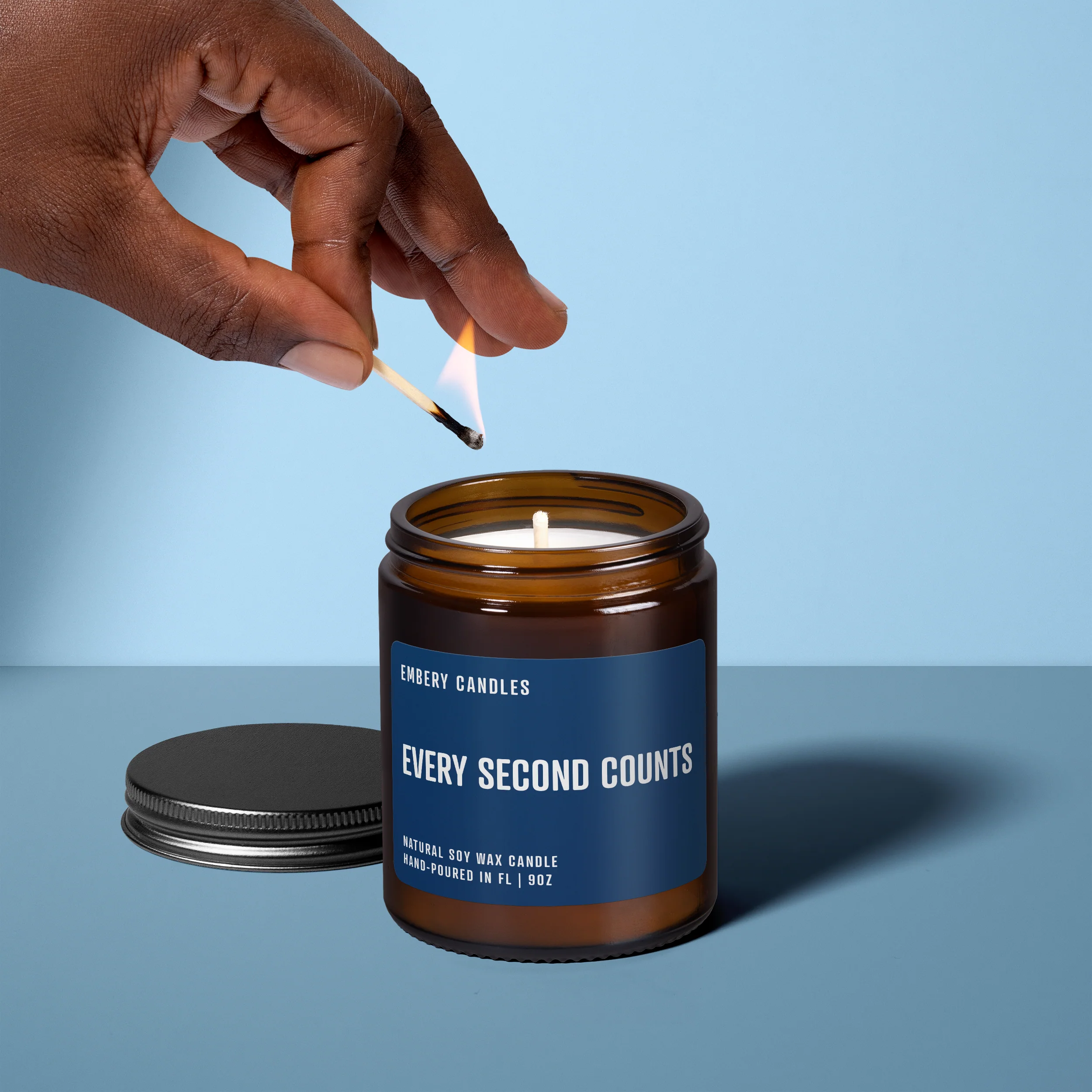 Every Second Counts | Soy Wax Scented Candle - Image 2