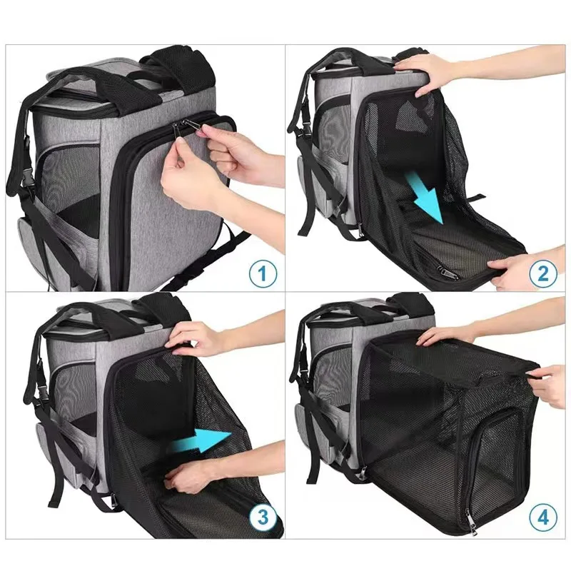 Expandable Pet Carrier Backpack – Travel Bag - Image 4