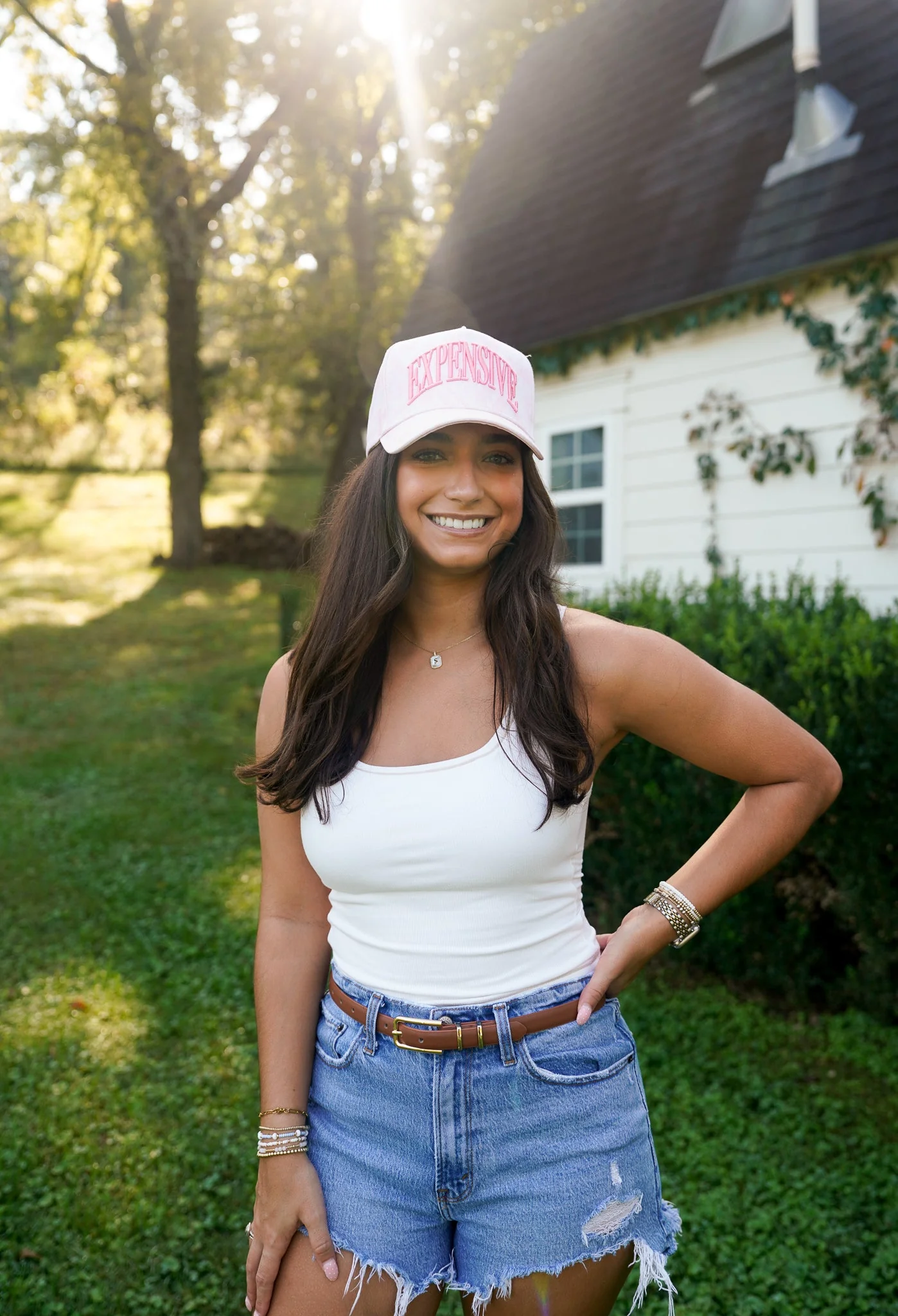 Expensive - Pink Camo Trucker Hat - Image 2