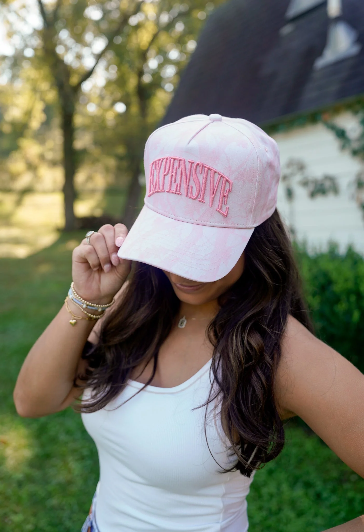 Expensive - Pink Camo Trucker Hat - Image 4
