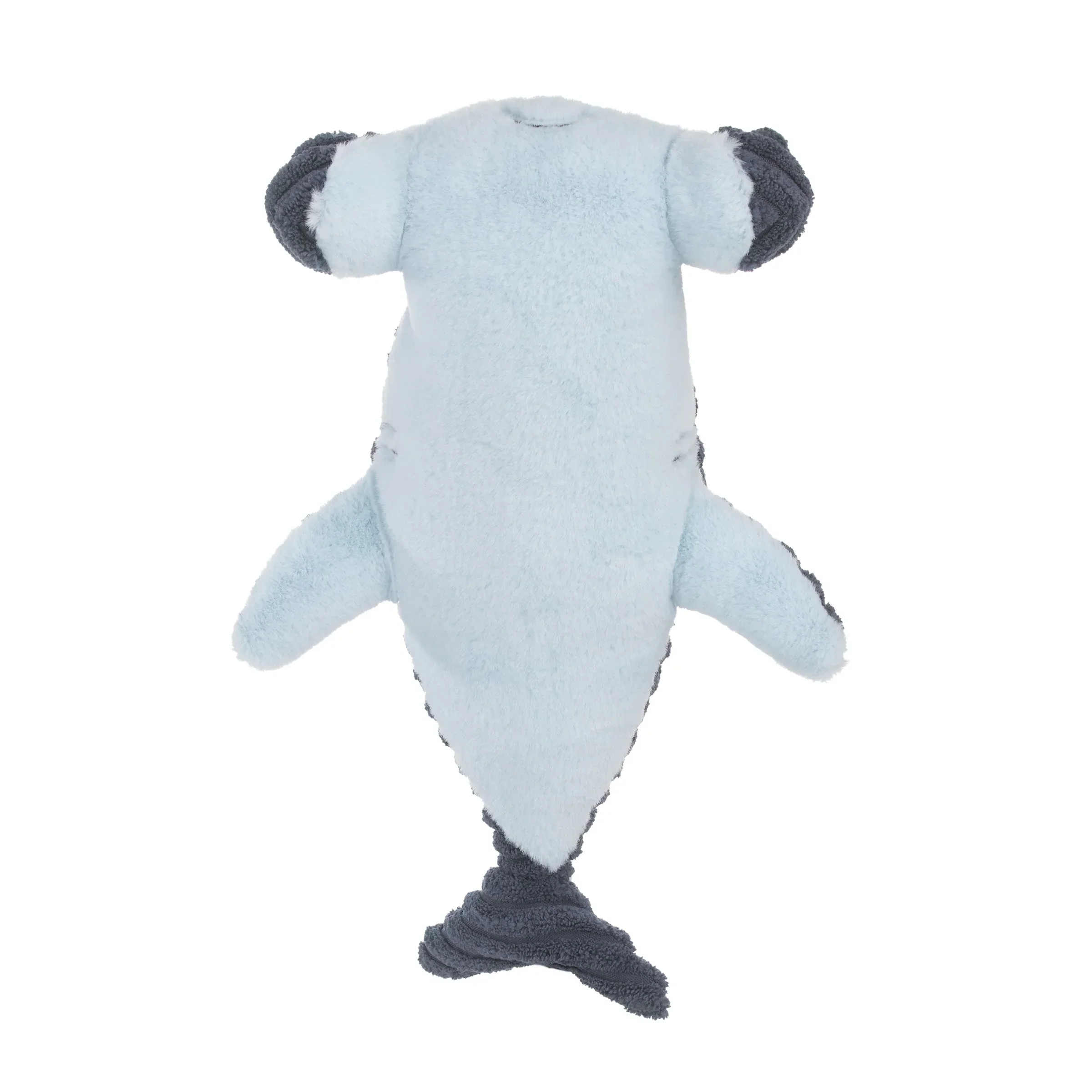 Explore Dream Discover Navy, and Light Blue Hammerhead Shark Shaped Plush Stuffed Animal - Image 3