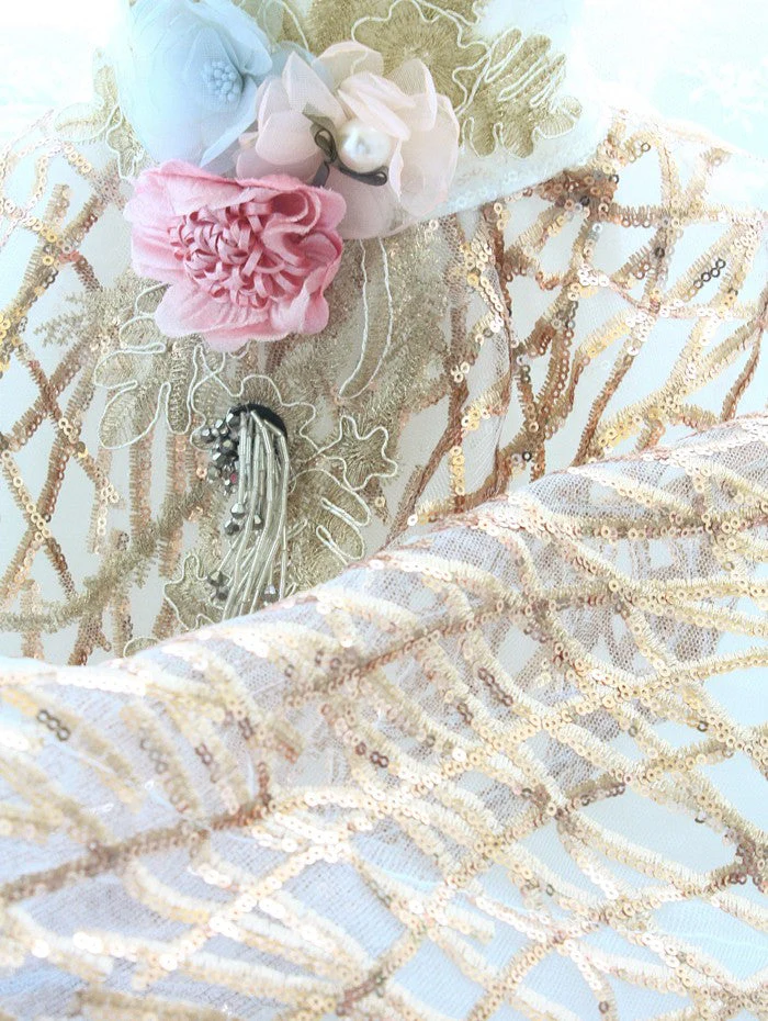 Exquisite Gold Silver Sequin Pet Gown Luxurious Dog Princess Dress - Image 10