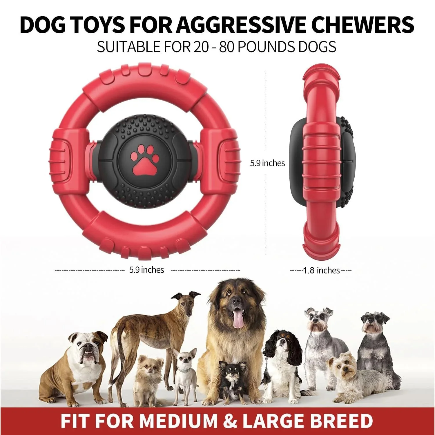 Extreme Tough Dog Chew Toys for Aggressive Chewers - Image 3