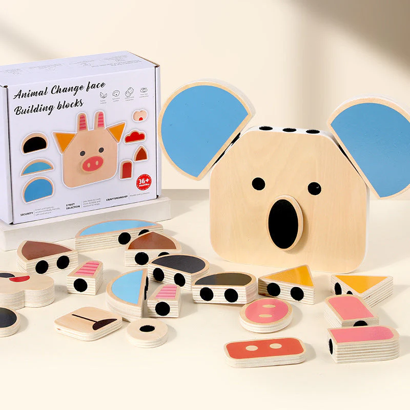 Face-changing Cube Building Blocks Puzzle Children's Thinking Puzzle Training Toys - Image 2