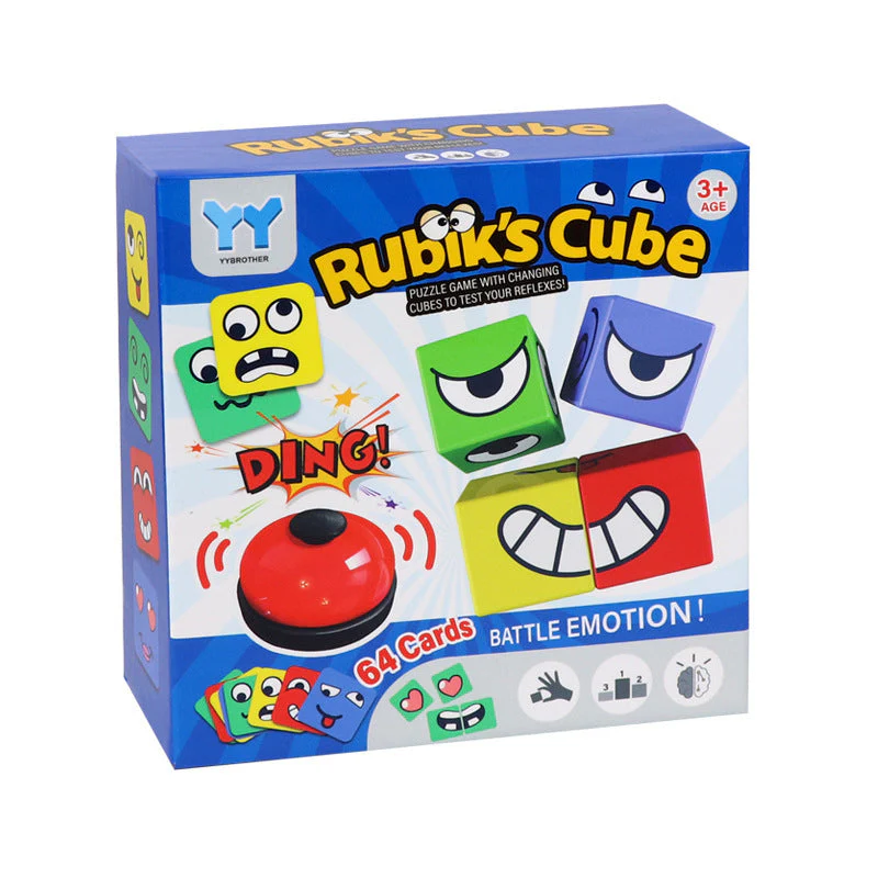 Face Changing Rubik's Cube Educational Toy Expression Building Blocks - Image 9