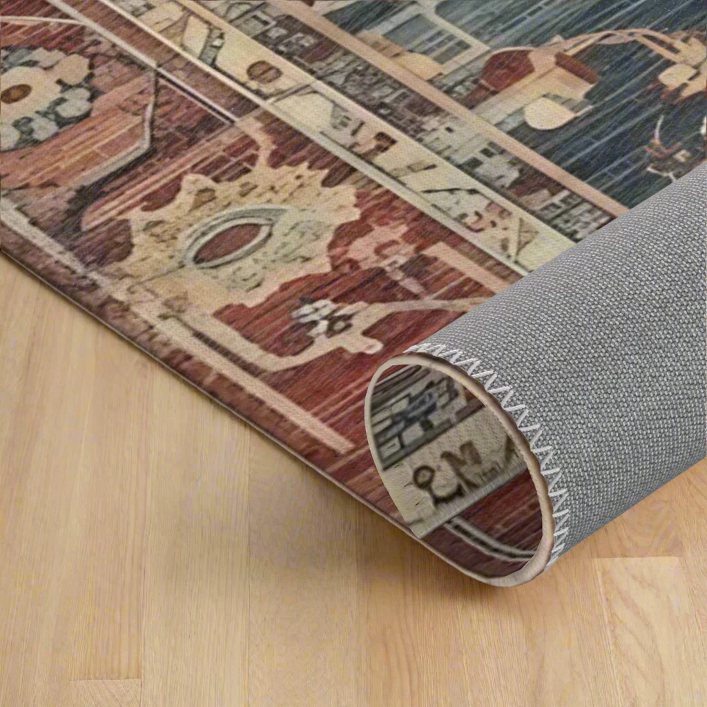 Faded Oriental Rug - Image 3