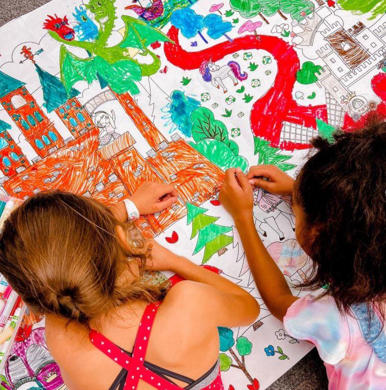 Fairy Tale Coloring Tablecloth - Image 3