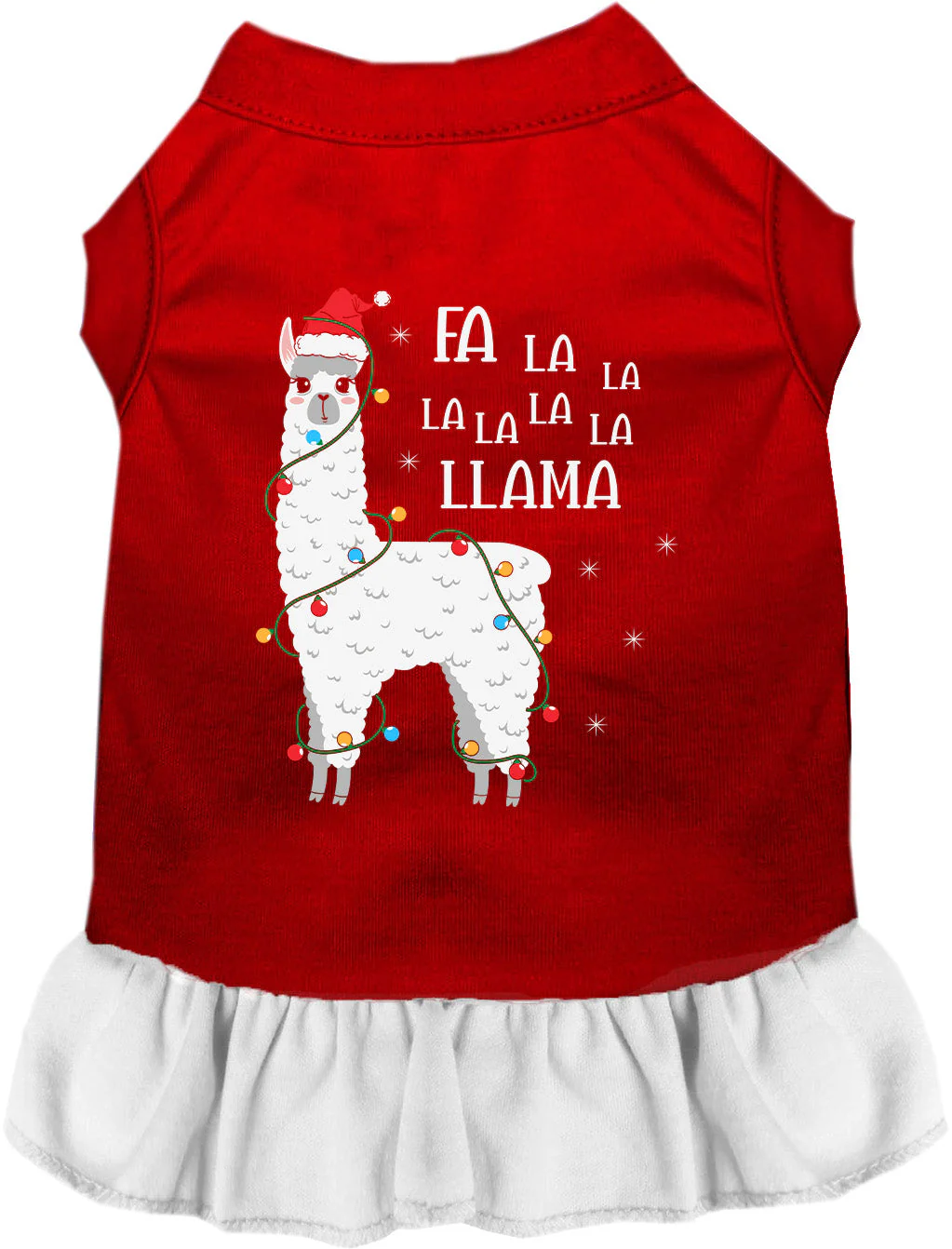 Falalala Llama Christmas Pet Dress - Image 11