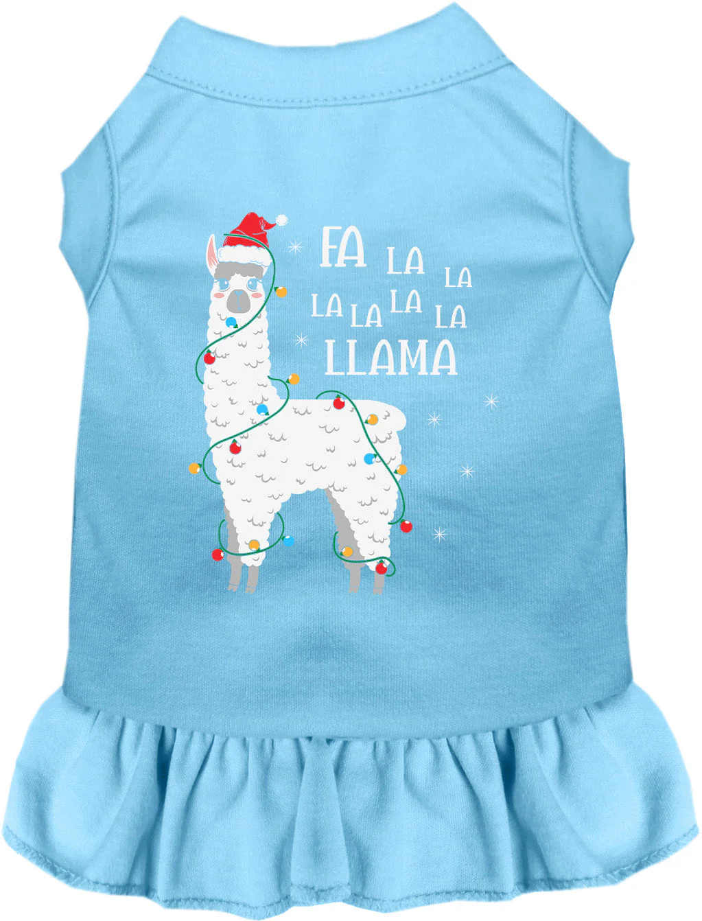 Falalala Llama Christmas Pet Dress - Image 3