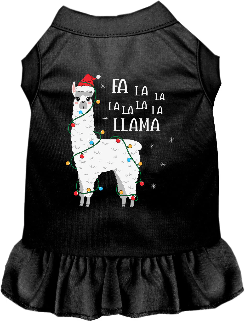 Falalala Llama Christmas Pet Dress - Image 4