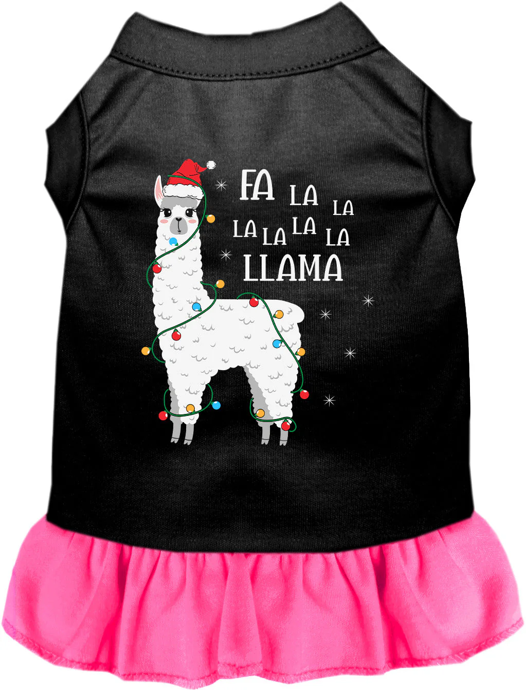 Falalala Llama Christmas Pet Dress - Image 5