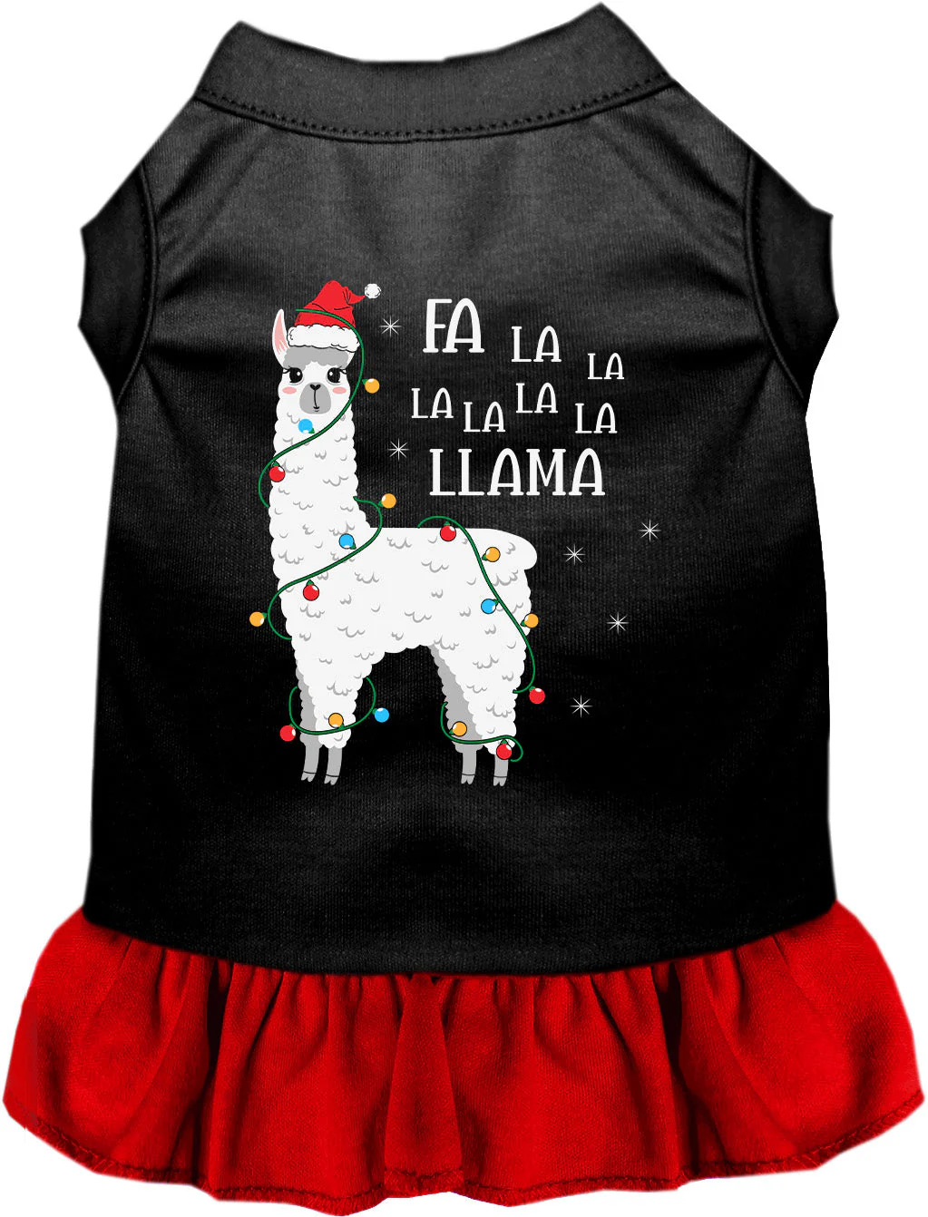 Falalala Llama Christmas Pet Dress - Image 7