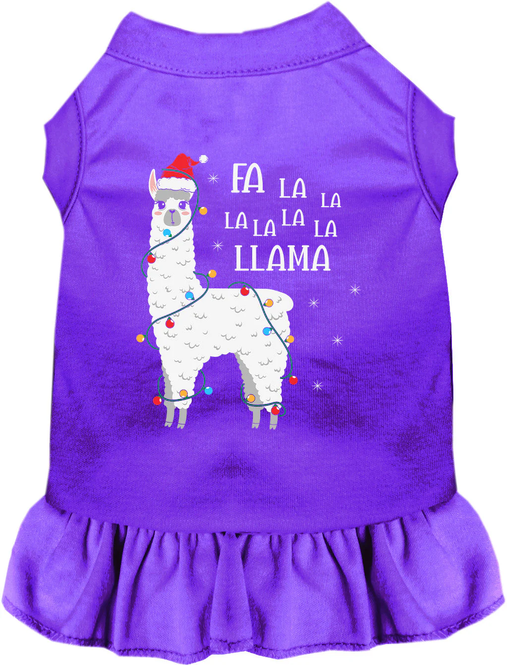 Falalala Llama Christmas Pet Dress - Image 9