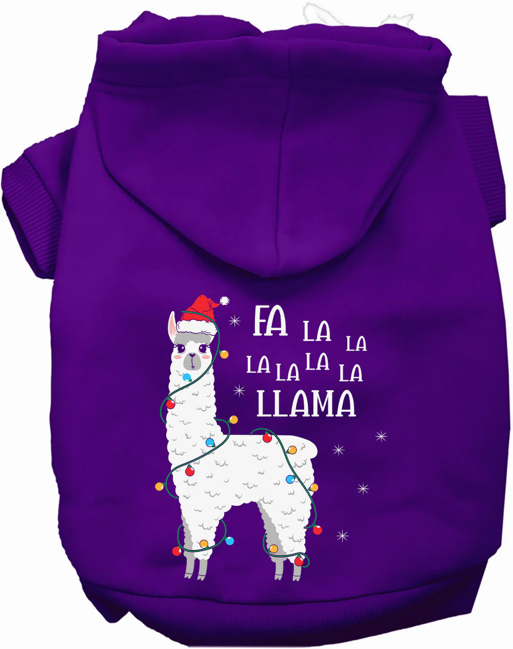 Falalala Llama Christmas Pet Hoodie - Image 10