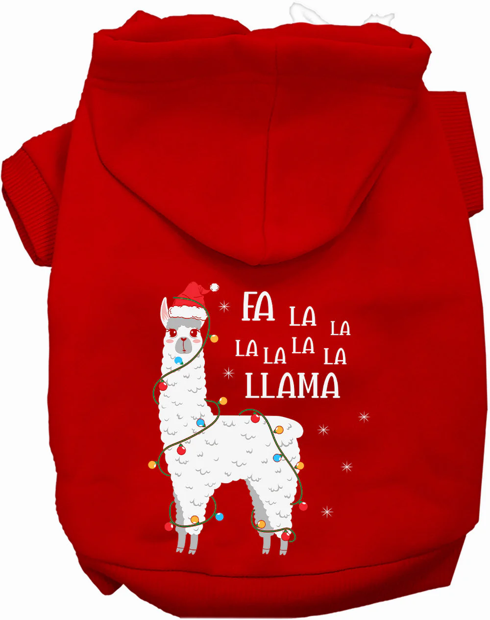 Falalala Llama Christmas Pet Hoodie - Image 11