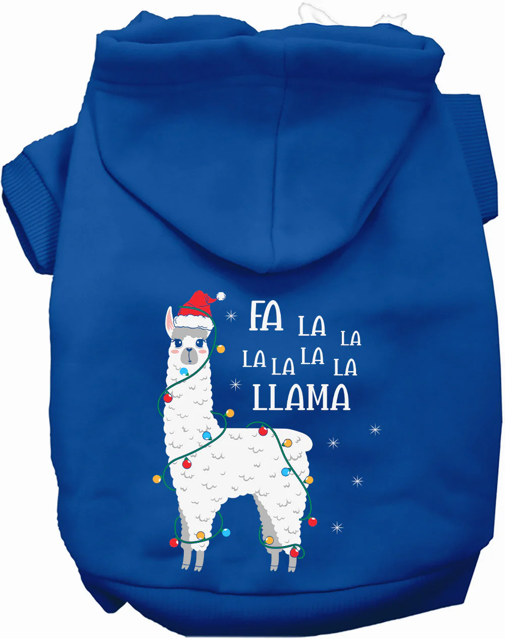 Falalala Llama Christmas Pet Hoodie - Image 3