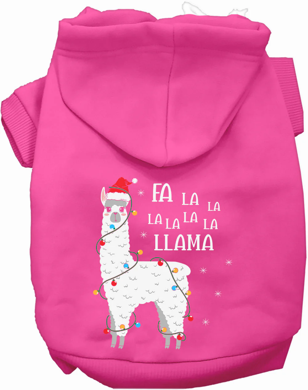 Falalala Llama Christmas Pet Hoodie - Image 4