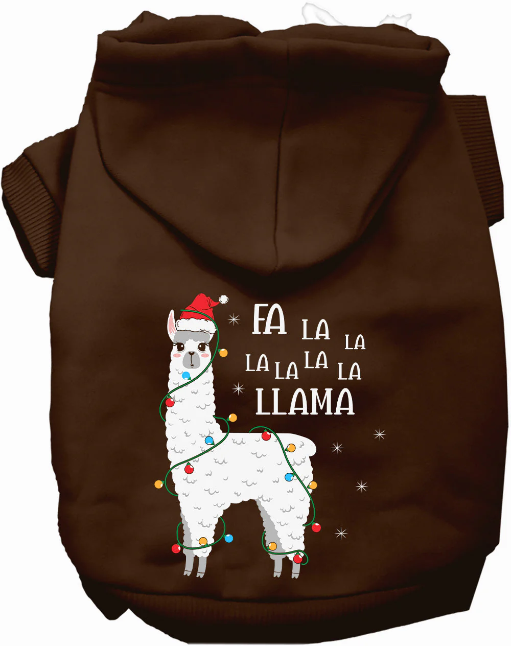 Falalala Llama Christmas Pet Hoodie - Image 5