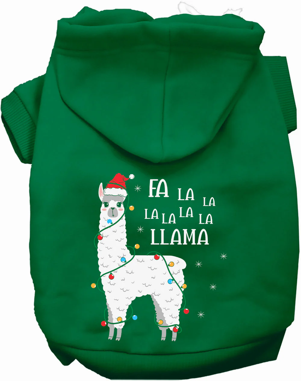 Falalala Llama Christmas Pet Hoodie - Image 6