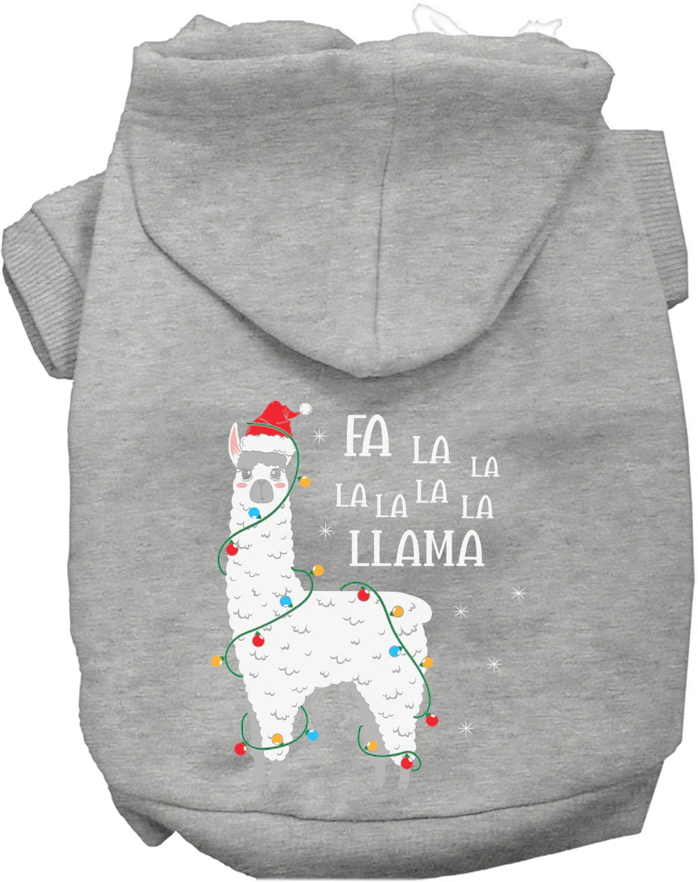 Falalala Llama Christmas Pet Hoodie - Image 7