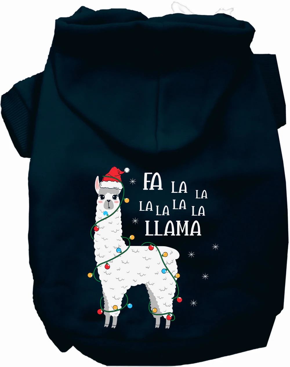 Falalala Llama Christmas Pet Hoodie - Image 9