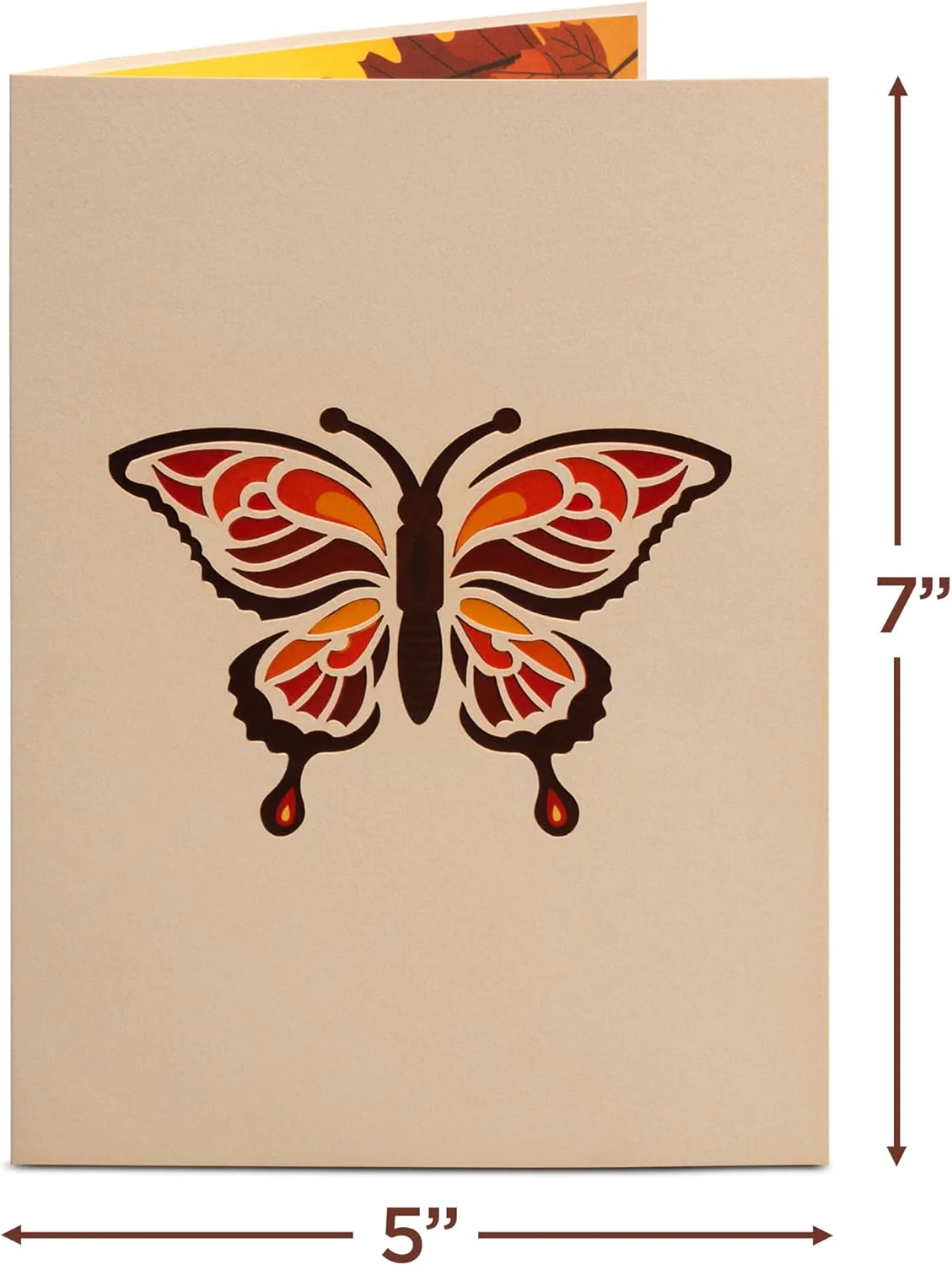 Fall Butterflies Pop Up Card - Image 2