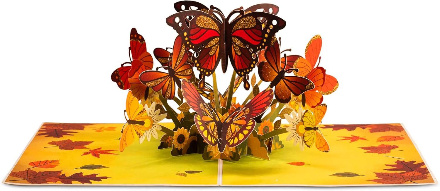 Fall Butterflies Pop Up Card - Image 3