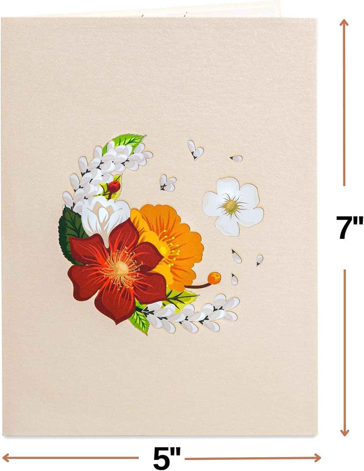 Fall Flower Bouquet Pop Up Card - Image 2