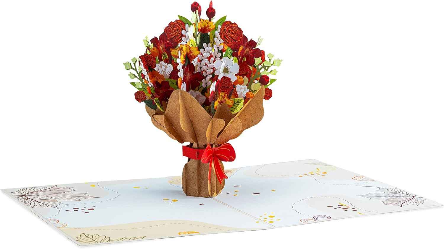 Fall Flower Bouquet Pop Up Card - Image 4