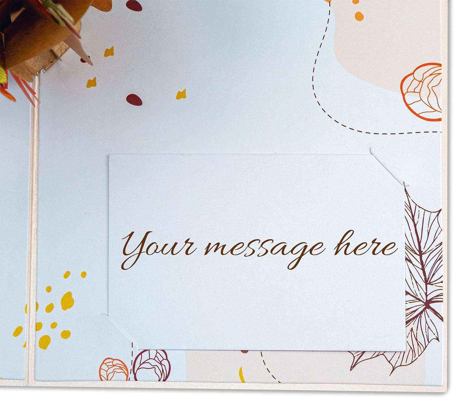 Fall Flower Bouquet Pop Up Card - Image 6