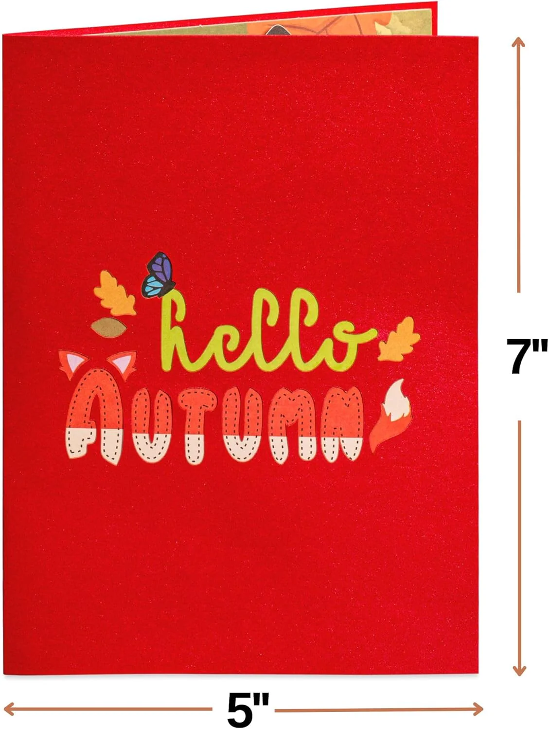 Fall Fox Pop Up Card - Image 2